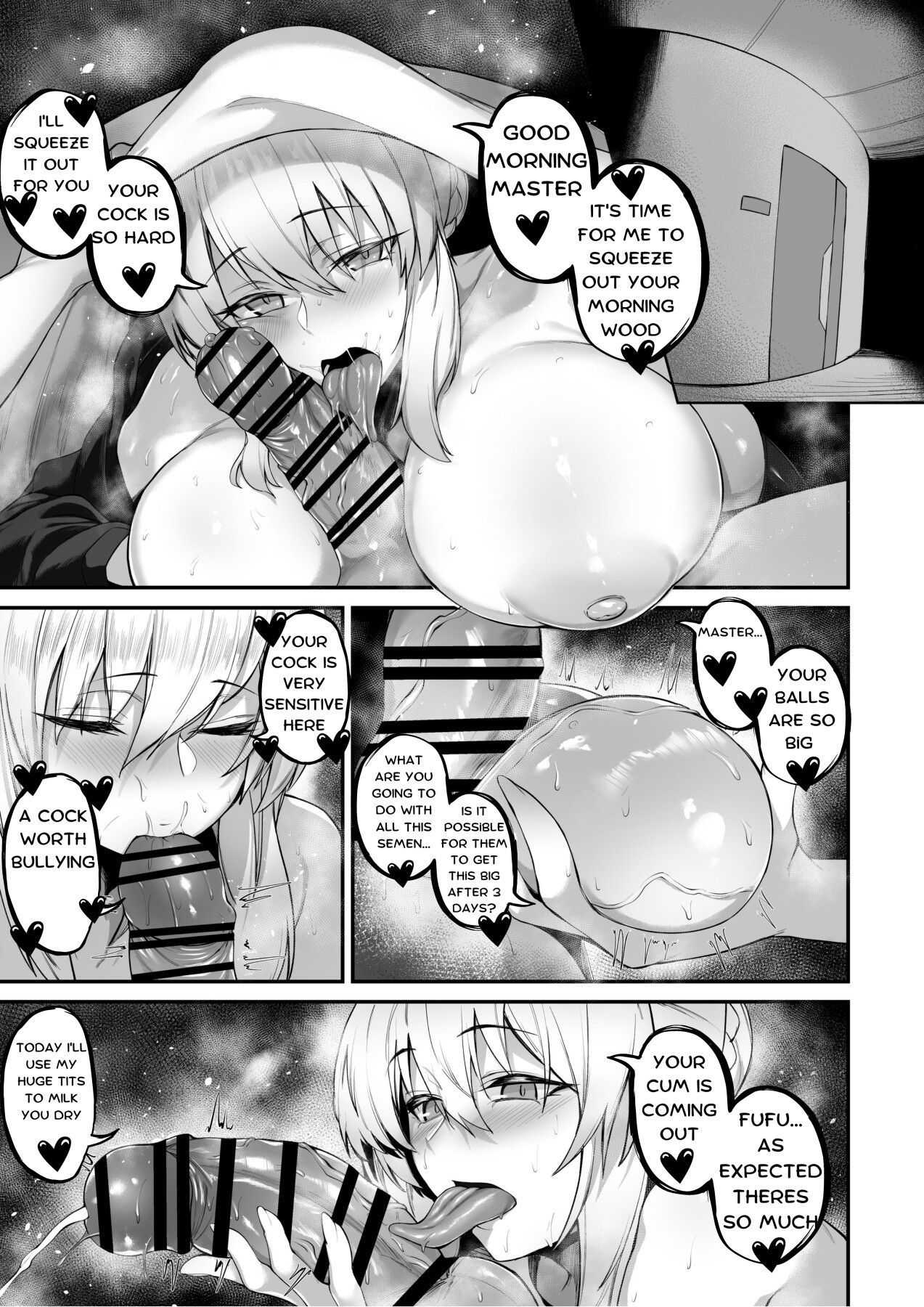 Hentai Manga Comic-Morgan and Her Sister's (Artoria Alter) Semen Squeezing Diary-Read-3